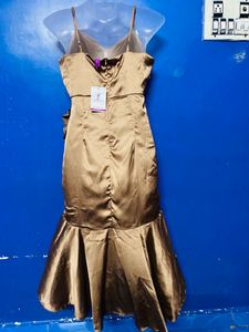 Golden Designer One Piece Party Wear💗