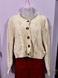 Charcoal Knit Cardigan
