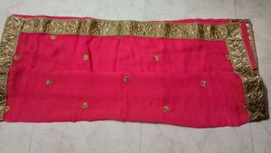 Elegant Pink DhupChav Shaded Dupatta With Border