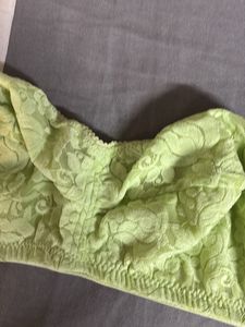 Green Lace Bra