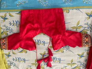 Red Embroidered Blouse