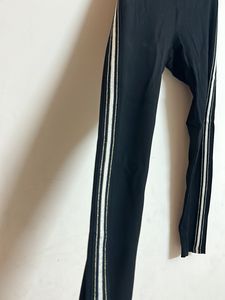 Black Trouse With Side Glittery Strips