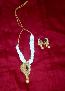💗Beautiful Peacock Pearl Jewellery Set💗
