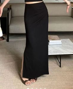 Elegant Black Maxi Skirt