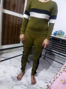 Track Suit Olive Green Colour
