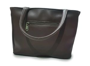 👜 Stylish Dark Brown Quilted and Leather Handbag