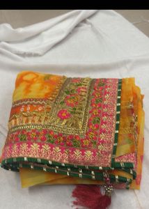 Elegant Embroidered Saree