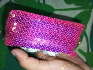 Sequin Butterfly Pouch
