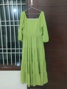 Green Tiered Maxi Dress