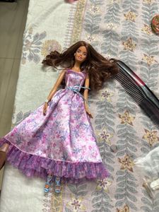 Vintage Floral Barbie Dress