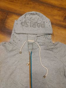 Grey Zip-Up Hoodie