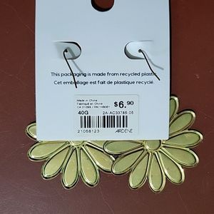 Green Floral Earrings