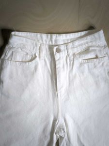 White Wide Leg Jeans