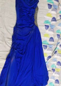 Long Blue Gown