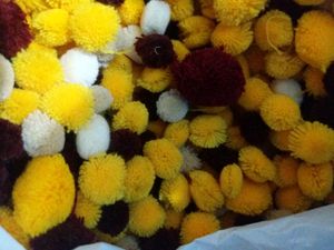 Pack of 5 Packets Pompom Wool Balls(60 Pcs.)