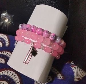 Bracelet Stack(Baby Pink)