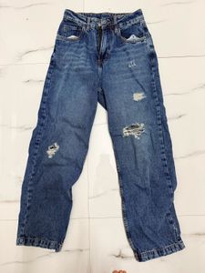 Ripped Blue Jeans xs size not used