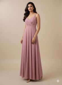 Elegant Mauve Maxi Dress