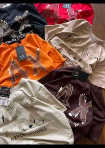 Armani Exchange Unisex Tshirts Imported Stock