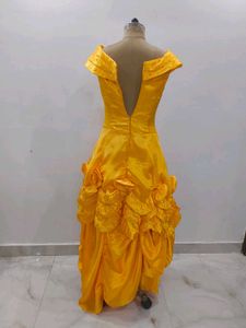 Elegant Yellow Ethnic Gown
