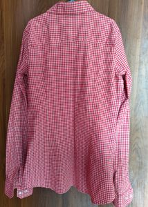 Stylish Red Checked Shirt for ₹150🧡🤍🛍️