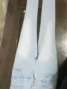 Light Blue High Waist Denim