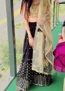 Black Golden Lengha