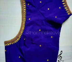 Aari Work Blouse Below 1000Rs.. UNSTITCHED .. Stitch Also Available But..U Need To Pay Extra (320rs)
