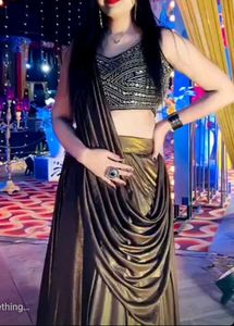 Stunning Bronze Indian Gown
