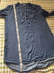 Chambray Tunic Blouse