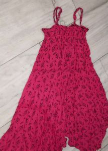 Printed Pink Colour Dress