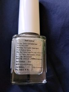 Zudio Silver Colour Nail Paint