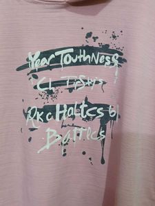 Pink Graphic Hoodie