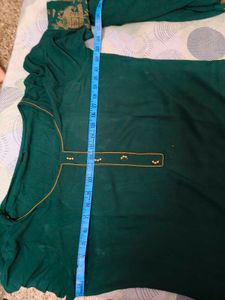 Smart Elephant Printed Green Pant Suit In Xl Size