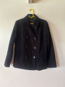 Black Double Breasted Coat