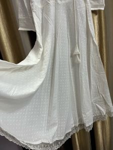 Elegant White Cotton Kurta