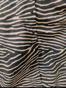 Zebra Print Sleeveless Top