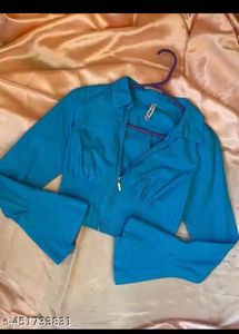 Cute Blue Crop Top