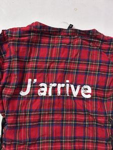 Red Plaid Shirt Dress