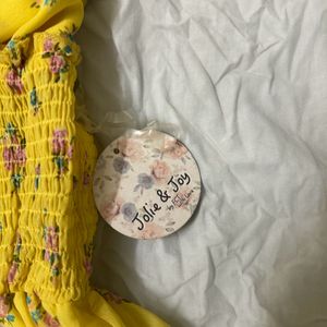 Yellow Floral Dress