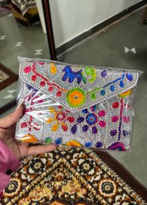 Embroidered Clutch