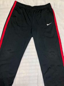 Nike Track Pants with Red Stripe