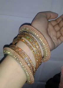 Heavy Golden Bangle Set, Size 2.4