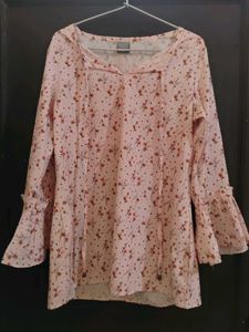 Pink Floral Tunic