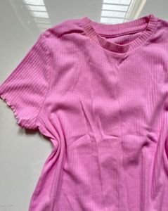 Cute Purple Tie-Front And pink Top