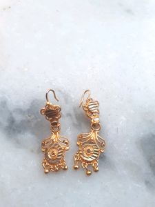 Gold plated earrings