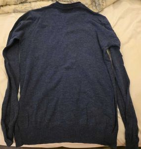 Navy Button Sweater