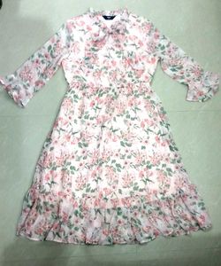 Floral Georgette Midi Dress