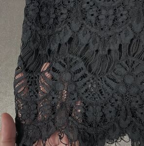 Elegant Black Lace Skirt