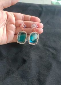 Elegant Blue Drop Earrings